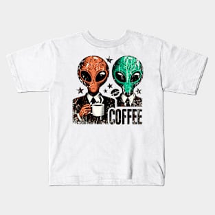 Alien coffee Kids T-Shirt